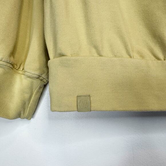 LULULEMON Pleated Modal Fleece Pullover Sweatshirt in Dew Green 3211 - Picture 7 of 8